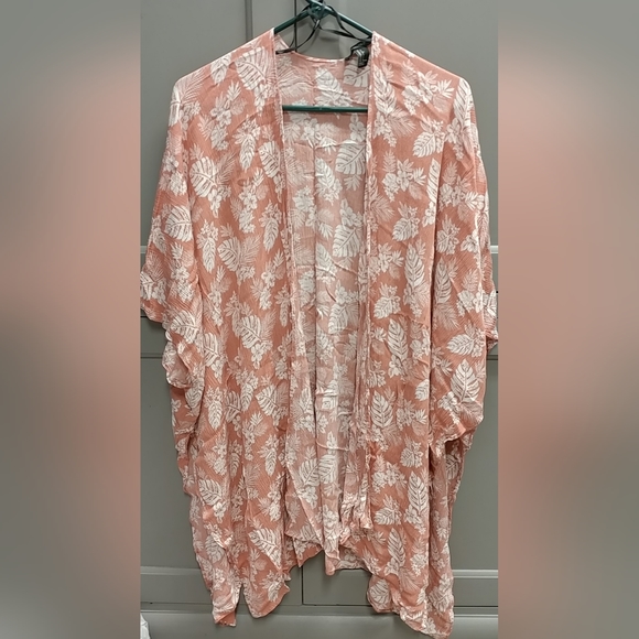 Forever 21 Swim Cover Up Tropical Floral Large - Picture 2 of 11